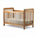 Wooden crib with mattress included for infants 120 x 60 x 80cm natural finish